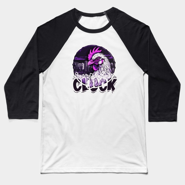 Hen cluck Baseball T-Shirt by KabieArt